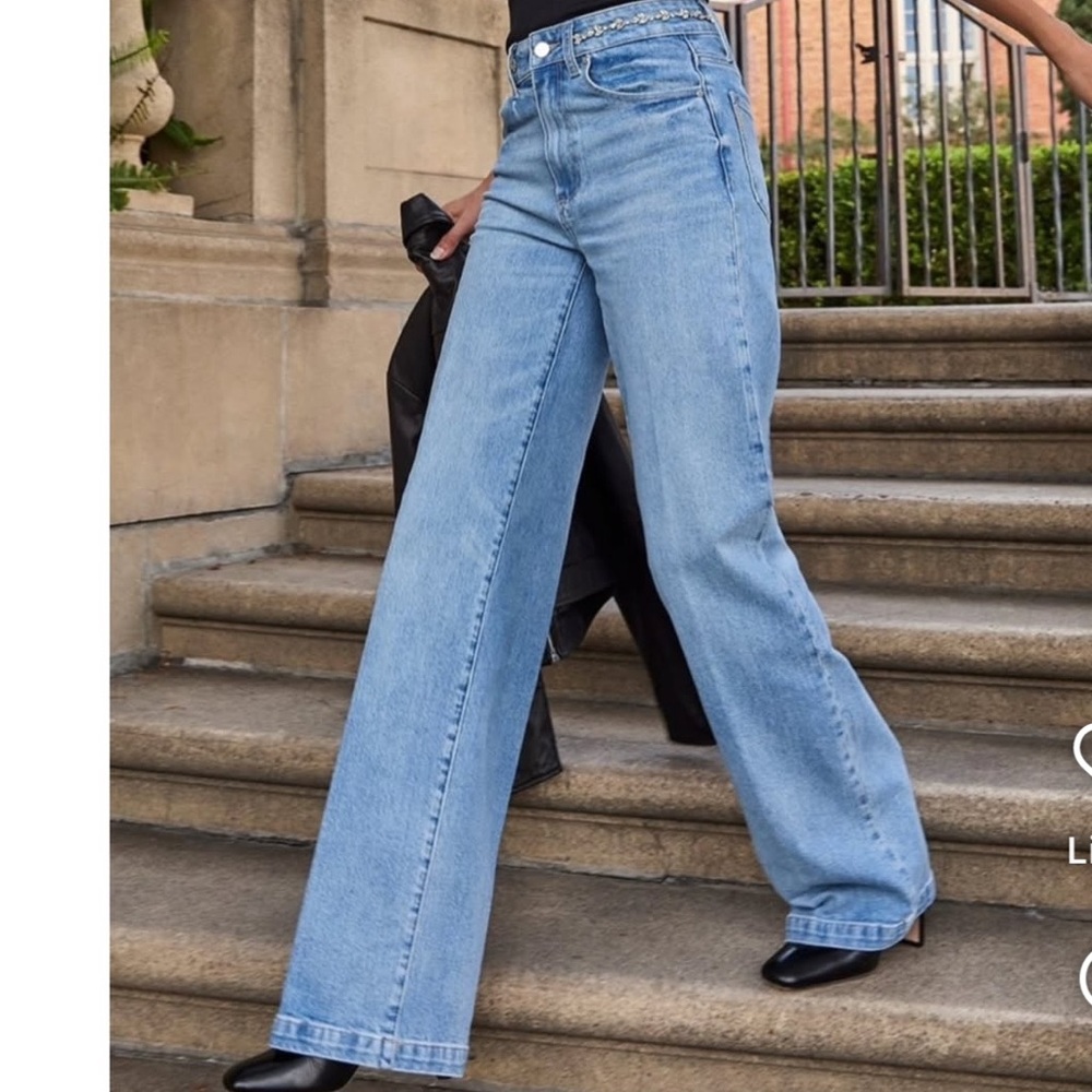 PAIGE Sasha high rise wide leg Jeans. Vintage wash NWT